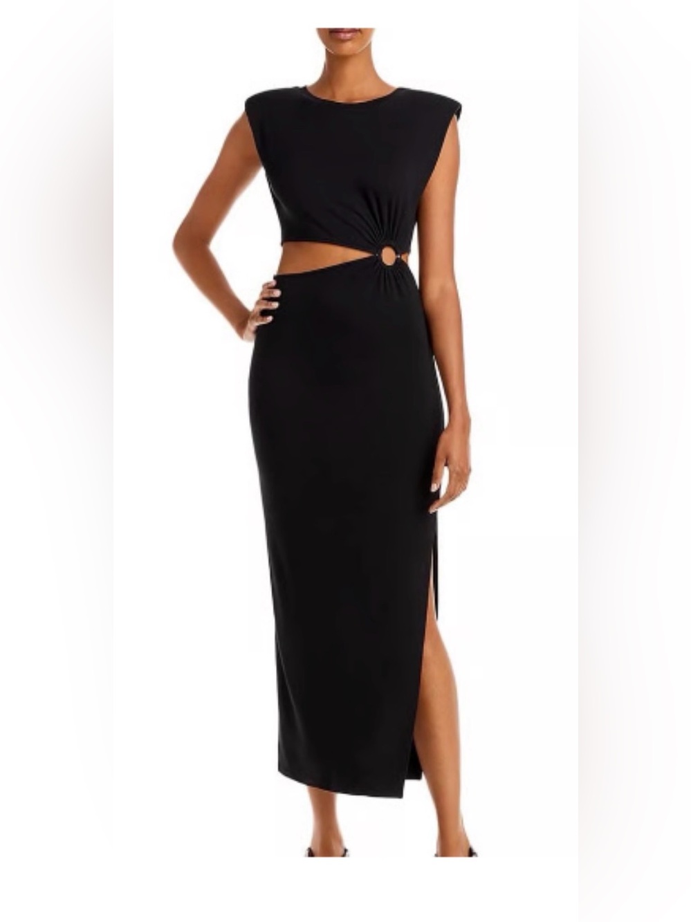 Fire cut out midi Dress with Ring Cutout
